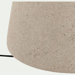 Lampe À Poser*alinea Lampe à poser électrifiée en céramique et coton D35cm - sable Beige