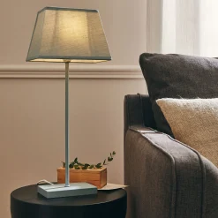 Lampe De Chevet|Lampe À Poser*alinea Lampe à poser électrifiée en coton - calaluna H47cm Bleu