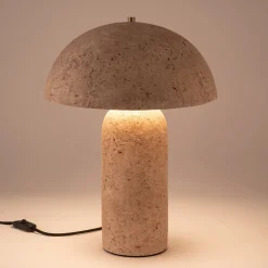 Lampe De Chevet|Lampe À Poser*alinea Lampe à poser électrifiée en céramique et papier mâché H31cm - Beige