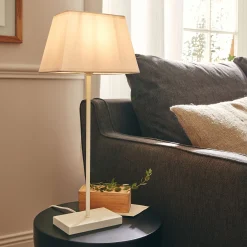 Lampe De Chevet|Lampe À Poser*alinea Lampe à poser électrifiée en coton H47cm - Blanc