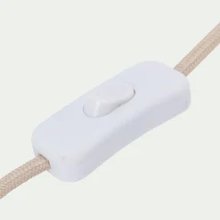 Lampe De Chevet|Lampe De Bureau*alinea Lampe à poser électrifiée en acier H30cm - Blanc