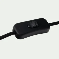 Lampe À Poser*alinea Lampe à poser électrifiée en verre et en fer - Noir