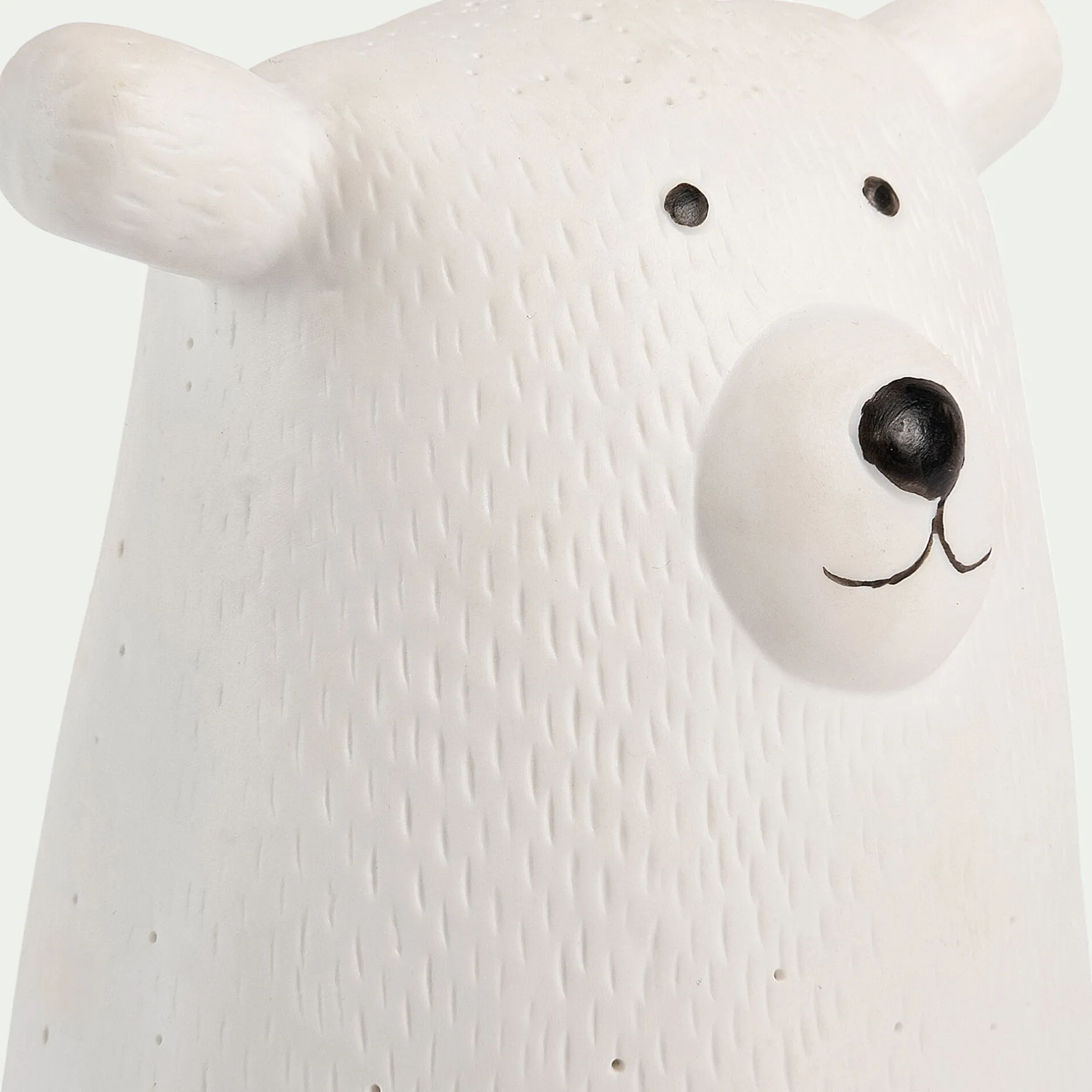 Lampe Chambre Enfant|Commode Enfant*alinea Lampe à poser électrifiée forme ours en porcelaine H16,2cm - Blanc