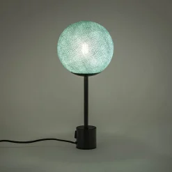 Lampe De Chevet|Lampe De Bureau*alinea Lampe à poser électrifiée tissée à la main H39,60cm - Vert