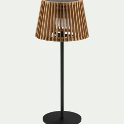 Luminaire Exterieur|Lampes Solaires & Nomades*alinea Lampe à poser solaire en bambou H36cm - Naturel