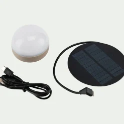 Luminaire Exterieur|Lampes Solaires & Nomades*alinea Lampe à poser solaire en bambou H36cm - Naturel