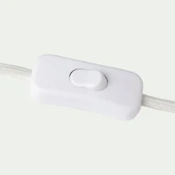 Applique Murale*alinea Lampe applique en métal D10xH9cm Blanc