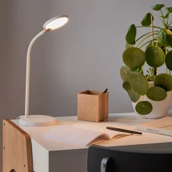 Lampe De Bureau|Lampe À Poser*alinea Lampe de bureau avec variateur H31,50cm - Blanc