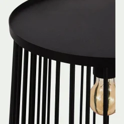 Lampe À Poser*alinea Lampe de sol en métal - H61,3xD40cm Noir