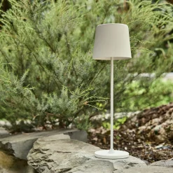 Luminaire Exterieur|Lampe Et Lampadaire D'Extérieur*alinea Lampe de table à poser nomade H37cm - Blanc