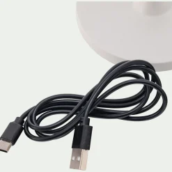 Luminaire Exterieur|Lampe Et Lampadaire D'Extérieur*alinea Lampe de table à poser nomade H37cm - Blanc