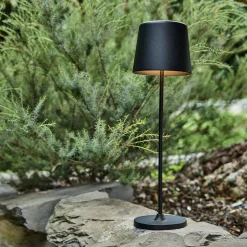 Luminaire Exterieur|Lampe Et Lampadaire D'Extérieur*alinea Lampe de table à poser nomade H37cm - Noir