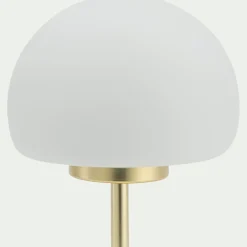 Lampe À Poser*alinea Lampe électrifiée tactile en acier et verre H29cm - Doré