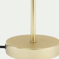 Lampe À Poser*alinea Lampe électrifiée tactile en acier et verre H29cm - Doré