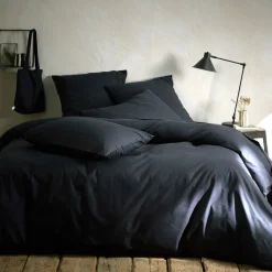 Parure De Lit*alinea Linge de lit uni en coton - calabrun Gris