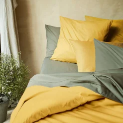Parure De Lit*alinea Linge de lit uni en coton - genet Jaune