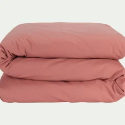 Parure De Lit*alinea Linge de lit uni en coton - ricin Rouge