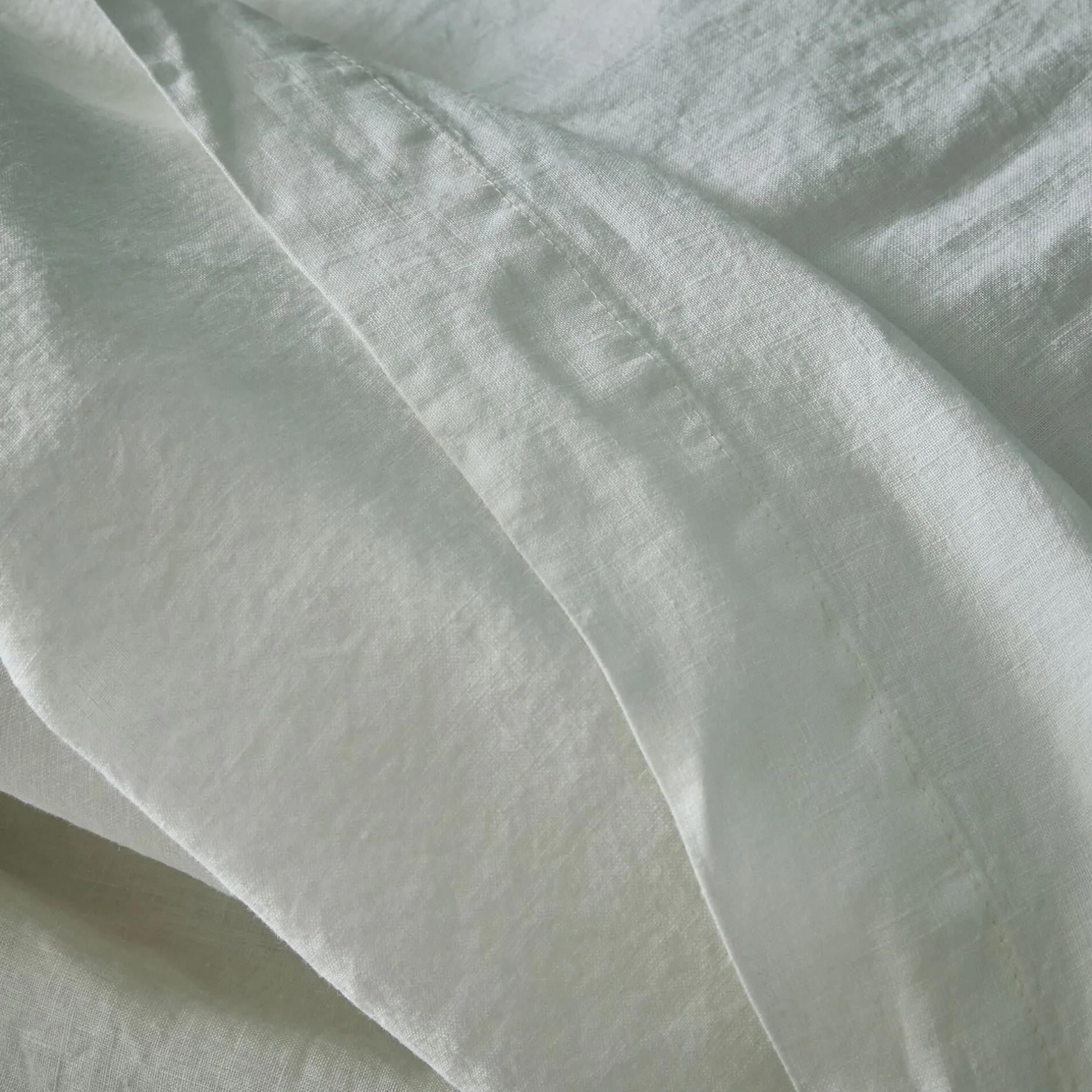 Parure De Lit*alinea Linge de lit uni en lin lavé - capelan Blanc