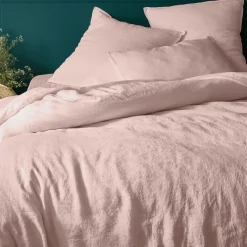 Parure De Lit*alinea Linge de lit uni en lin lavé - rosa Rose