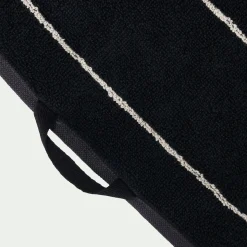 Serviette Invité*alinea Linge de toilette rayé en coton - Noir