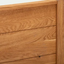 Lit Adulte*alinea Lit 2 places en chêne - 180x200cm Bois clair