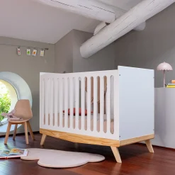 Lit Enfant|Lit Enfant*alinea Lit bébé en bois - Blanc