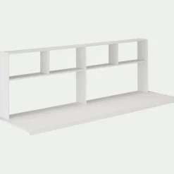 Lit Enfant|Lit Enfant*alinea Lit mezzanine en pin 90x200cm avec bureau - Blanc