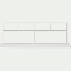 Lit Enfant|Lit Enfant*alinea Lit mezzanine en pin 90x200cm avec bureau - Blanc
