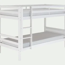 Lit Enfant|Lit Enfant*alinea Lit superposé modulable en pin 90x200cm avec sommier à lattes - Blanc