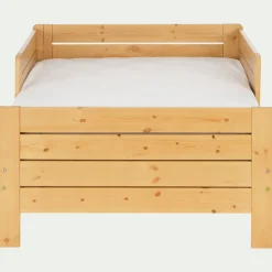 Lit Enfant|Lit Enfant*alinea Lit évolutif 1 place en pin massif 3 positions pour enfant - Bois clair