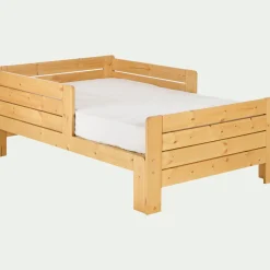 Lit Enfant|Lit Enfant*alinea Lit évolutif 1 place en pin massif 3 positions pour enfant - Bois clair