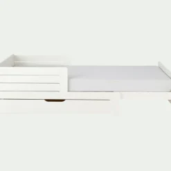 Lit Enfant|Lit Enfant*alinea Lit évolutif 1 place en pin massif 3 positions pour enfant avec tiroir - Blanc