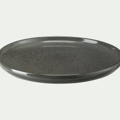 Assiette|Assiette De Noël*alinea Lot de 4 assiettes plates en grès émail réactif D27cm - olivier Vert