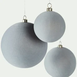 Boule De Noël*alinea Lot de 9 boules de Noël en plastique - Bleu