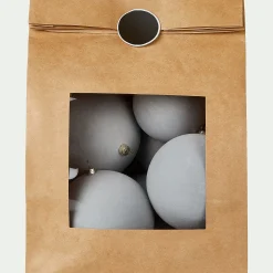 Boule De Noël*alinea Lot de 9 boules de Noël en plastique - Bleu