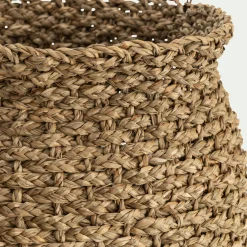 Pot De Fleur*alinea Lot de 2 cache-pots tressés en jonc de mer - Naturel