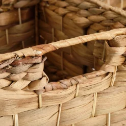 Boîte De Rangement|Panier*alinea Lot de 3 caisses de rangement en jacinthe d'eau - Naturel