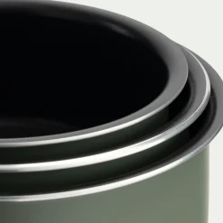 Casserole, Poêle Et Sauteuse*alinea Lot de 3 casseroles en aluminium avec manche amovible - cèdre Vert