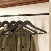 Dressing*alinea Lot de 5 cintres en bois - gris