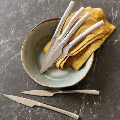 Couvert De Table*alinea Lot de 6 couteaux à steak en inox Gris