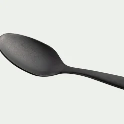 Couvert De Table*alinea Lot de 6 cuillères à moka en inox - Noir