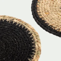 Plateau*alinea Lot de 10 dessous de verres en jonc de mer - Naturel