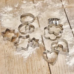 Emporte-Pièce Et Cercle À Pâtisserie|Ustensile Pour Pâtisserie*alinea Lot de 12 emporte-pièces en inox - Argenté