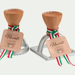 Emporte-Pièce Et Cercle À Pâtisserie*alinea Lot de 2 emporte-pièces rond et carré en aluminium - Argenté