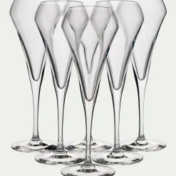 Verre À Pied|Flûte Et Coupe De Champagne*alinea Lot de 6 flûtes à champagne en cristallin 20cl - Transparent