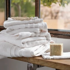 Gant De Toilette*alinea Lot de 2 gants de toilette bouclette en coton - ventoux Blanc