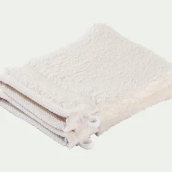 Gant De Toilette*alinea Lot de 2 gants de toilette bouclette en coton - ventoux Blanc