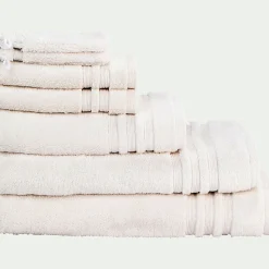 Gant De Toilette*alinea Lot de 2 gants de toilette bouclette en coton - ventoux Blanc