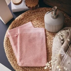 Gant De Toilette*alinea Lot de 2 gants de toilette en coton bio - rosa 16x21cm Rose