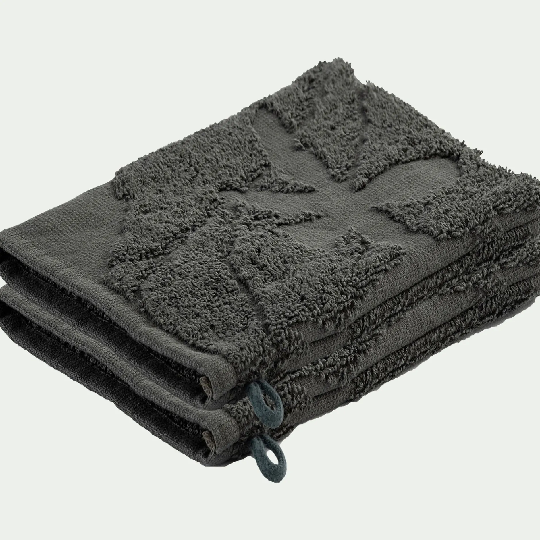 Gant De Toilette*alinea Lot de 2 gants de toilette en coton - cèdre Vert